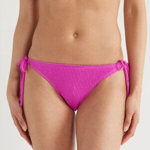 L*Space Ribbed Tie-Side Bikini Bottom Magenta Purple – XL-NWOT w/hygiene sticker
